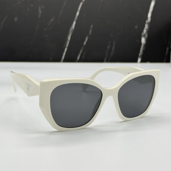 NEW PR19ZS 1425S0 PRADA WOMEN SUNGLASSES PR 19ZS 1425S0 WHITE SPR 19Z PRADA - Picture 4 of 10